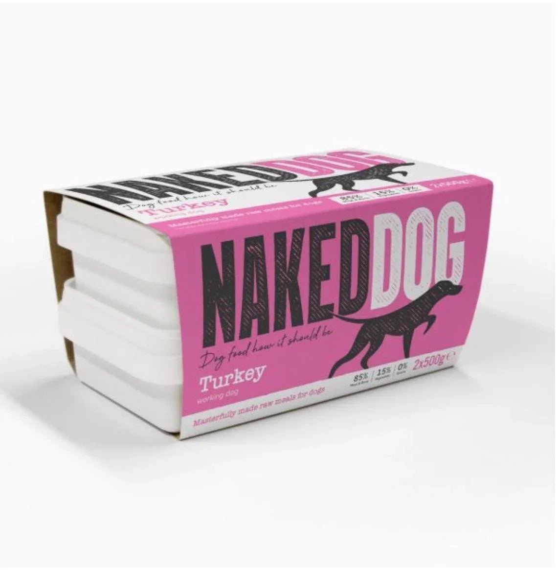 Naked Dog Original 85/15 Turkey 1kg | Luxury Home Accessories | Heulog Glow