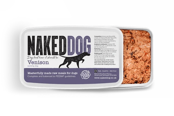 NAKED DOG Original Venison 2x500g | Luxury Home Accessories | Heulog Glow