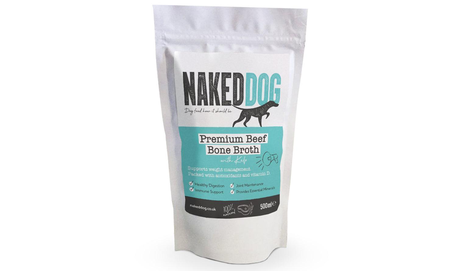 Naked Dog Premium Bone Broth Beef with Kelp | Luxury Home Accessories | Heulog Glow