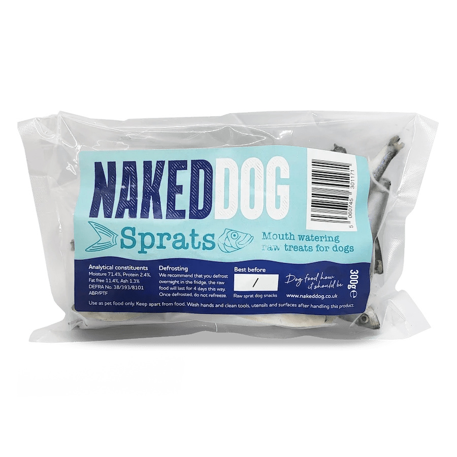 Naked Dog Raw Treat Sprats | Luxury Home Accessories | Heulog Glow