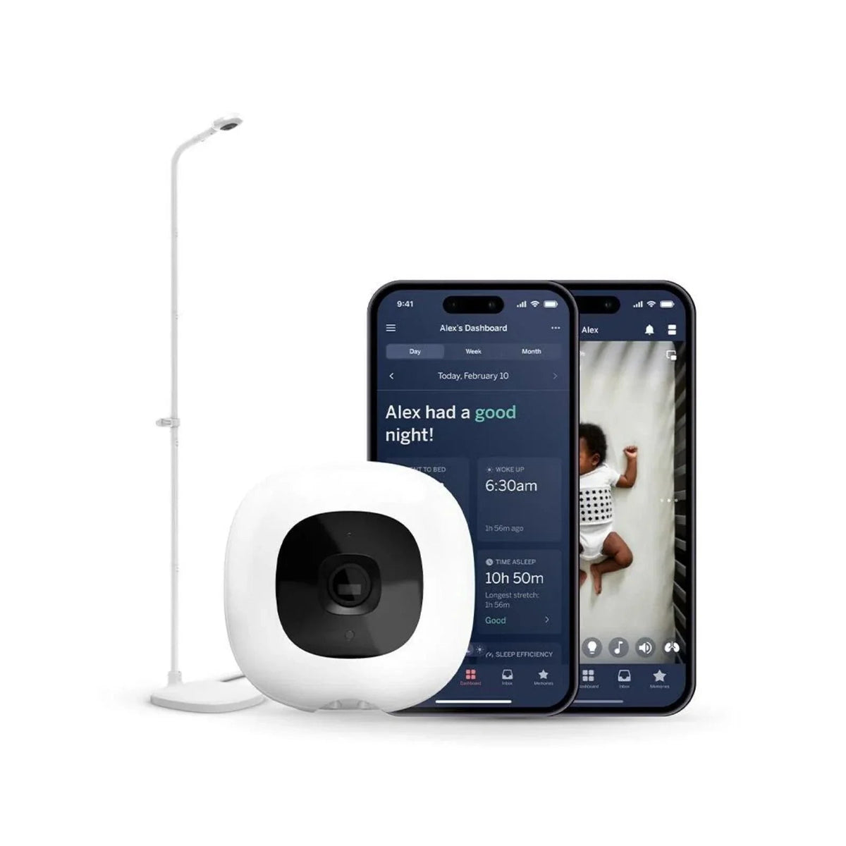 Nanit Pro Baby Monitor & Floor Stand V2 | Luxury Home Accessories | Heulog Glow