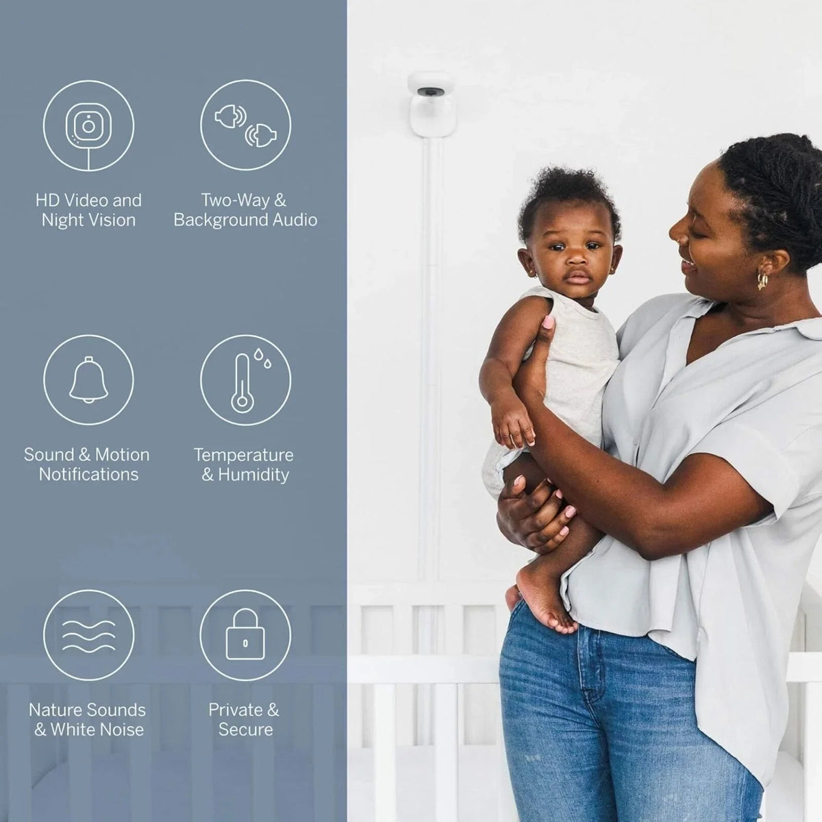 Nanit Pro Baby Monitor & Wall Mount | Luxury Home Accessories | Heulog Glow