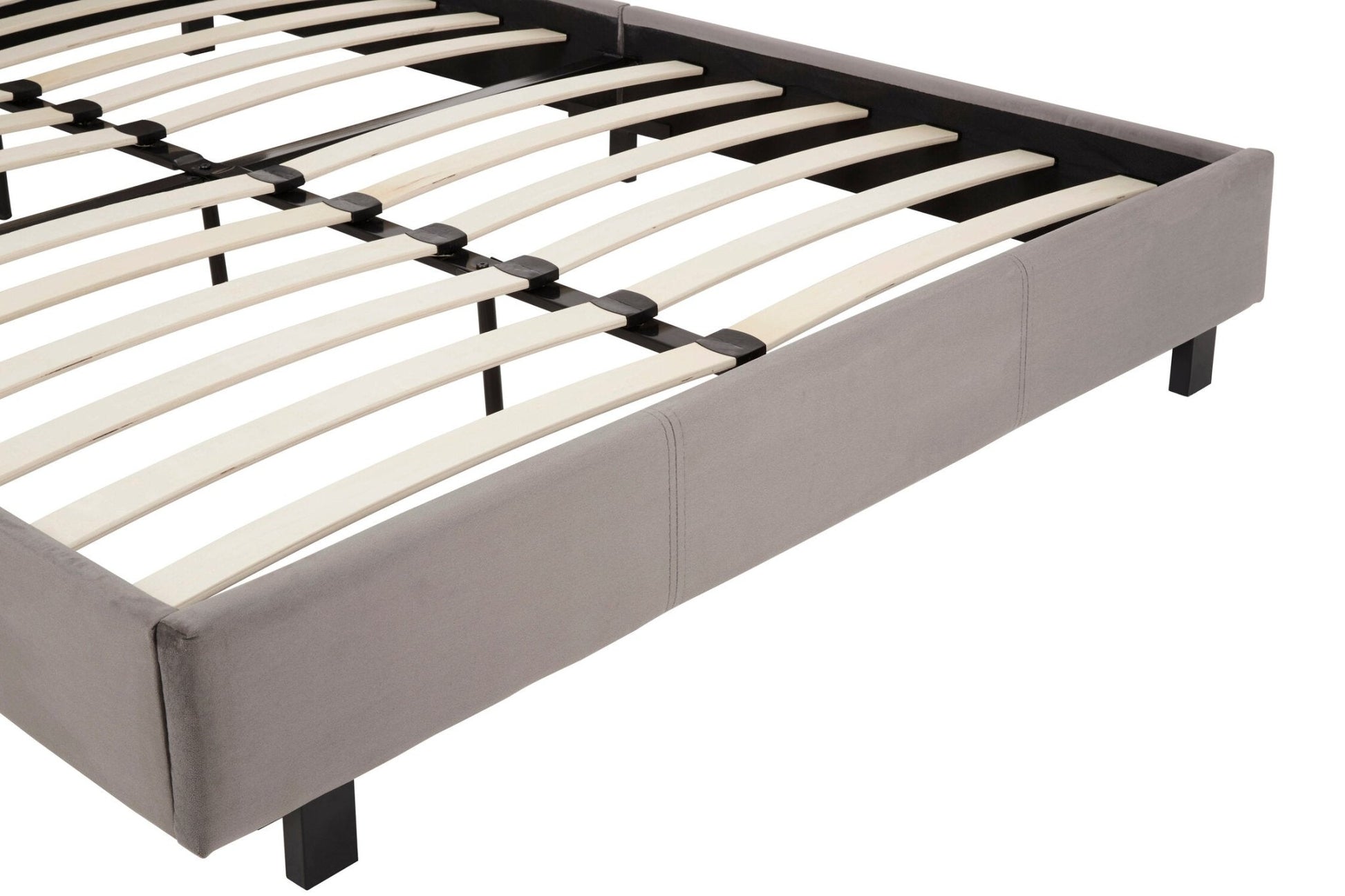 Napoli Grey King Bed | Luxury Home Accessories | Heulog Glow