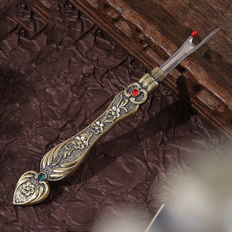 Narcissus Ruyi Handmade Seam Ripper | Luxury Home Accessories | Heulog Glow