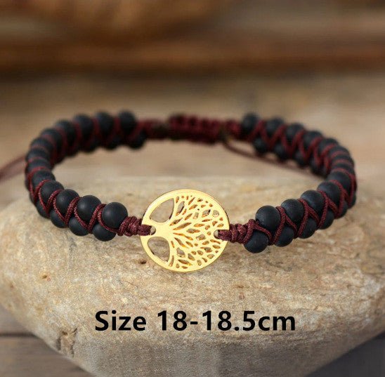 Natural Agate Beads, Hand-woven Yoga Friendship Lover Bracelet | Luxury Home Accessories | Heulog Glow