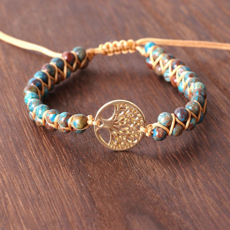 Natural Agate Beads, Hand-woven Yoga Friendship Lover Bracelet | Luxury Home Accessories | Heulog Glow