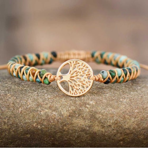 Natural Agate Beads, Hand-woven Yoga Friendship Lover Bracelet | Luxury Home Accessories | Heulog Glow