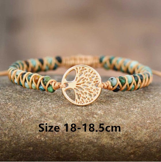 Natural Agate Beads, Hand-woven Yoga Friendship Lover Bracelet | Luxury Home Accessories | Heulog Glow