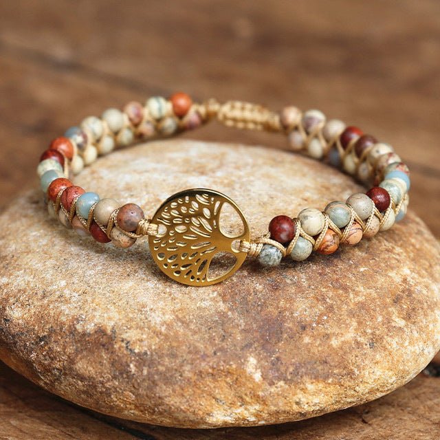 Natural Agate Beads, Hand-woven Yoga Friendship Lover Bracelet | Luxury Home Accessories | Heulog Glow