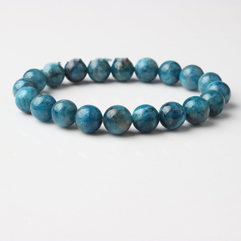 Natural Blue Apatite Bracelets Are Suitable For Men And Women To Wear Elastic Beaded Jewelry | Luxury Home Accessories | Heulog Glow