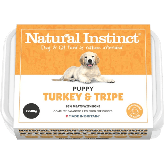Natural Instinct Puppy (Turkey & Tripe) 2x500g | Luxury Home Accessories | Heulog Glow