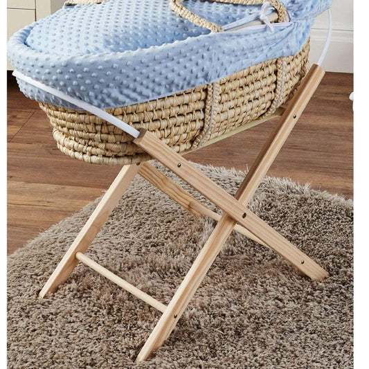 Natural Moses Basket Folding Stand | Luxury Home Accessories | Heulog Glow