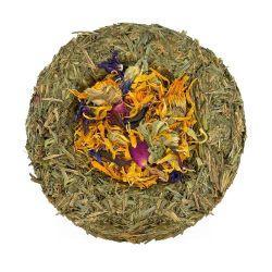 Natural Nibbles Hay Bowl Flower Feast, 11cm | Luxury Home Accessories | Heulog Glow