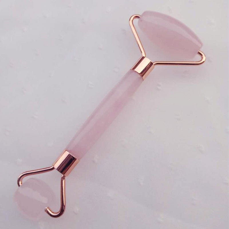 Natural Powder Crystal Jade Roller Beauty Face-lifting Double-head Massager | Luxury Home Accessories | Heulog Glow