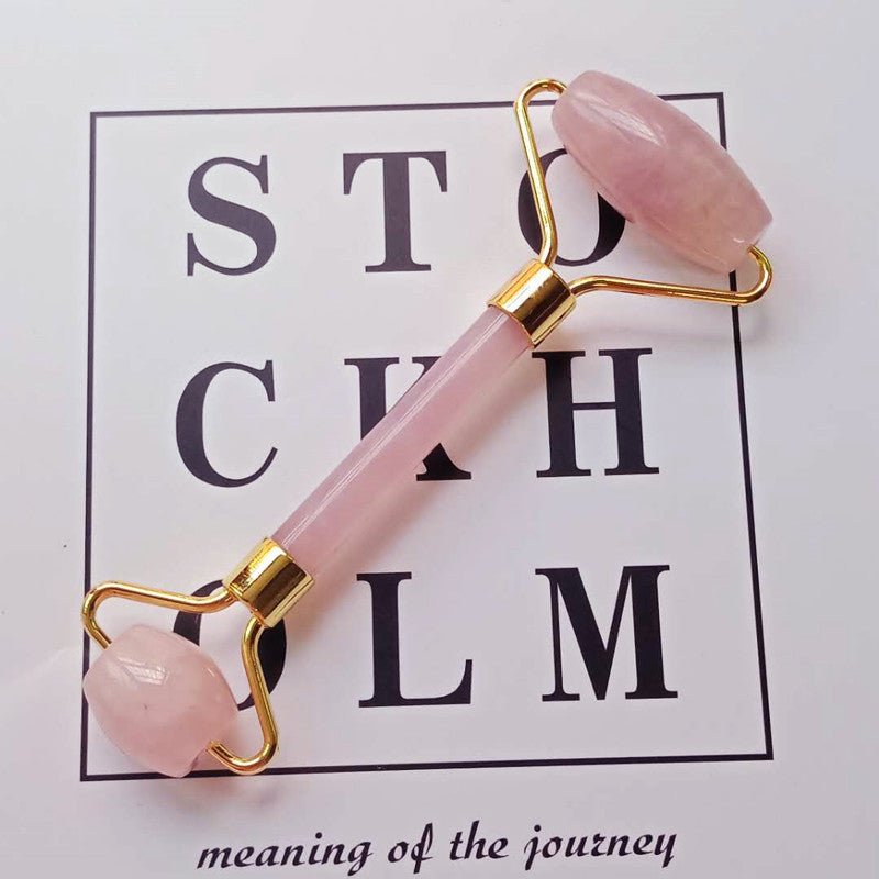 Natural Powder Crystal Jade Roller Beauty Face-lifting Double-head Massager | Luxury Home Accessories | Heulog Glow
