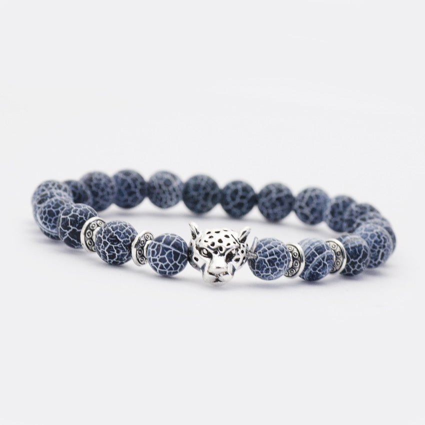 Natural Stone Owl Head Yoga Bracelet | Luxury Home Accessories | Heulog Glow