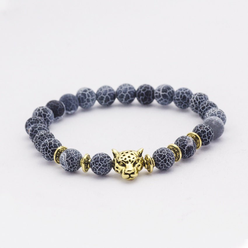Natural Stone Owl Head Yoga Bracelet | Luxury Home Accessories | Heulog Glow