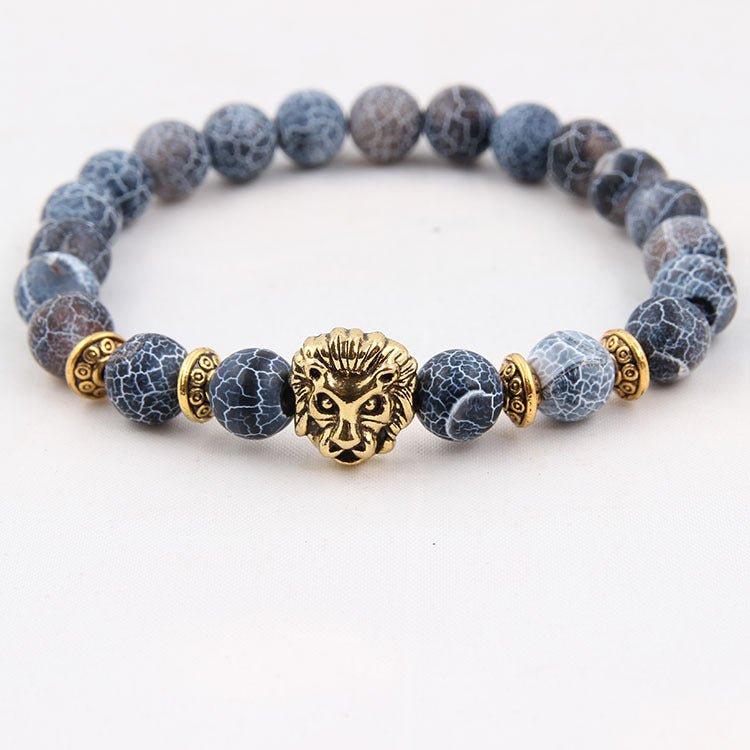 Natural Stone Owl Head Yoga Bracelet | Luxury Home Accessories | Heulog Glow