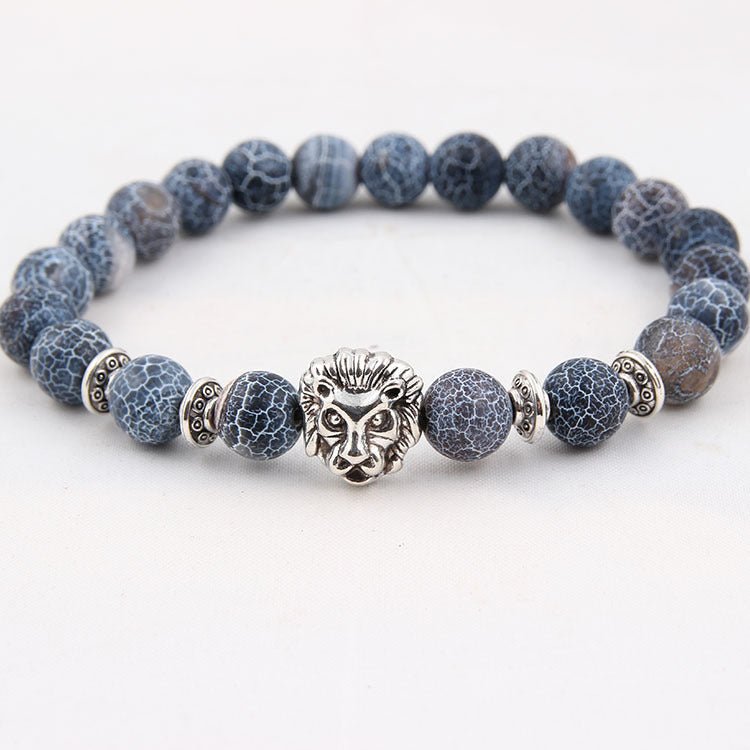 Natural Stone Owl Head Yoga Bracelet | Luxury Home Accessories | Heulog Glow