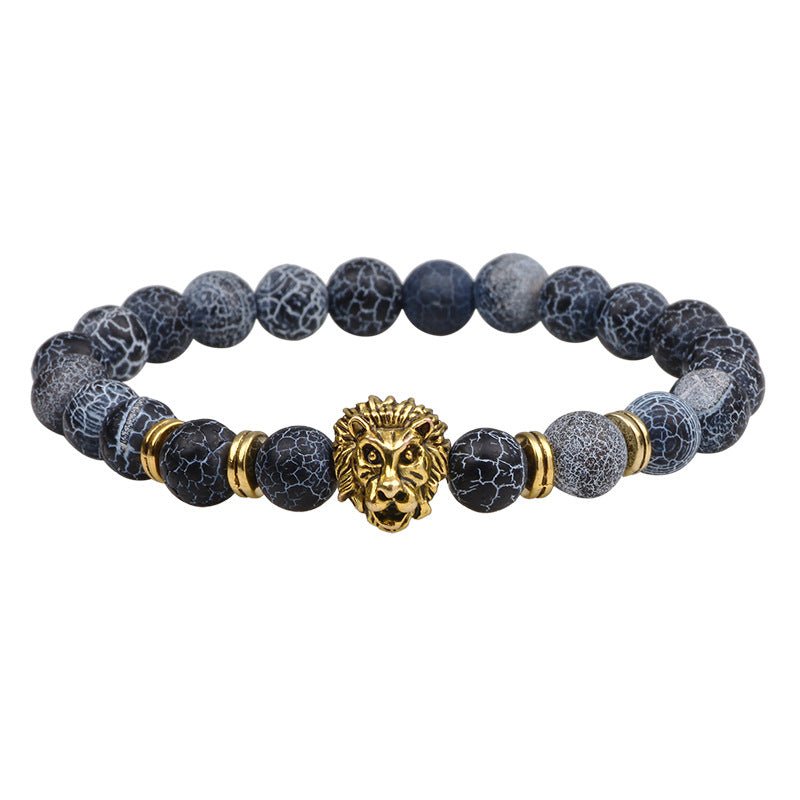 Natural Stone Owl Head Yoga Bracelet | Luxury Home Accessories | Heulog Glow
