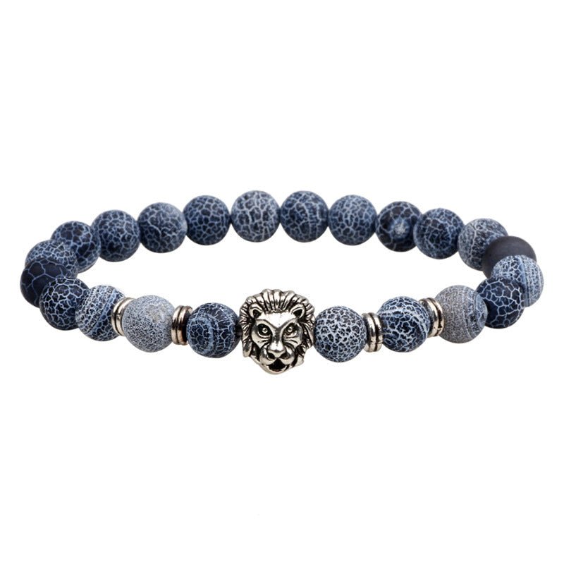 Natural Stone Owl Head Yoga Bracelet | Luxury Home Accessories | Heulog Glow