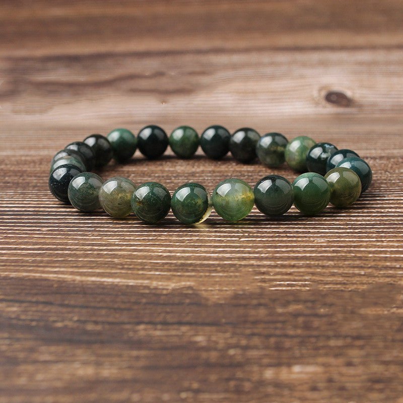 Natural water grass agate bracelet | Luxury Home Accessories | Heulog Glow