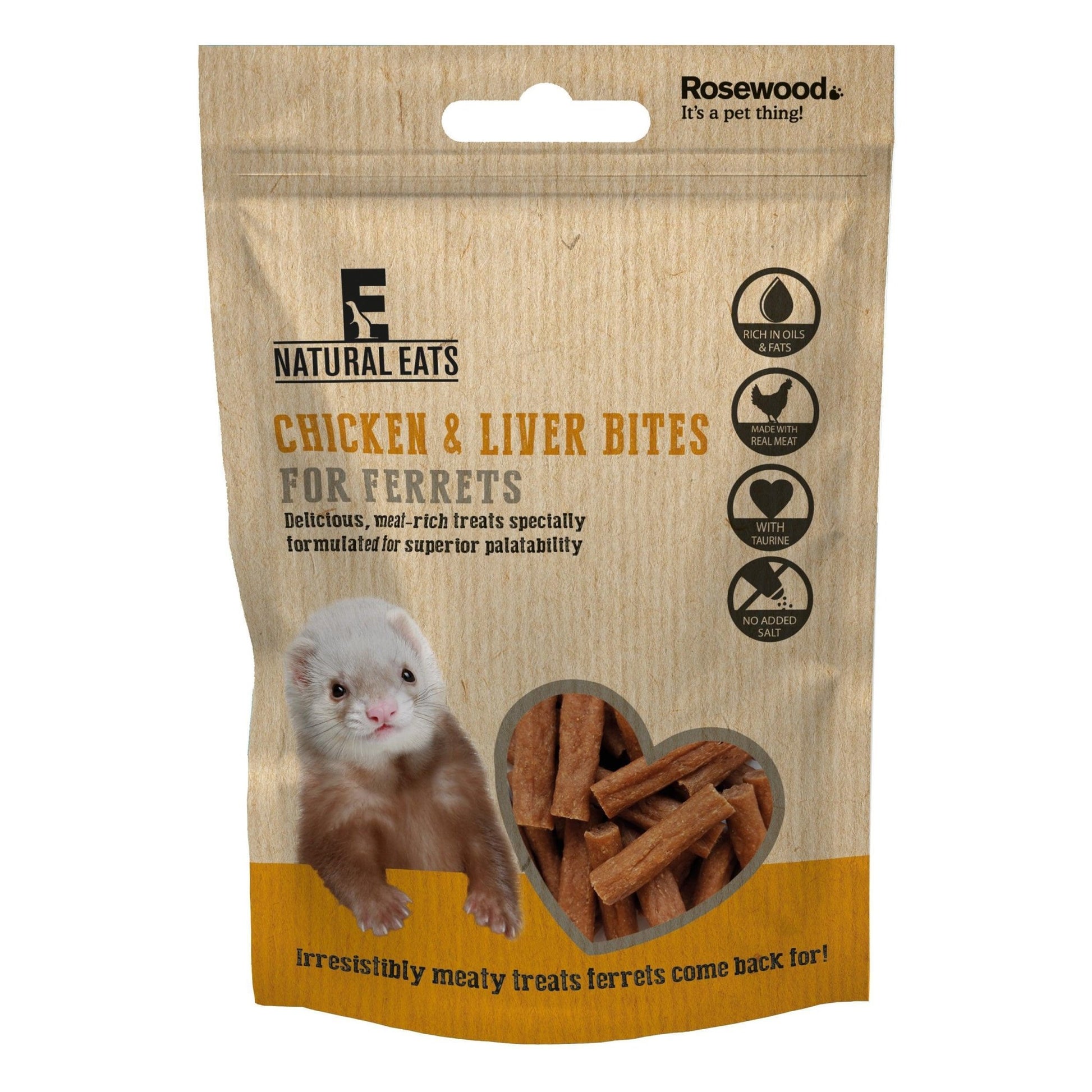 Naturals Ferret Bites Chick & Liver x12 | Luxury Home Accessories | Heulog Glow