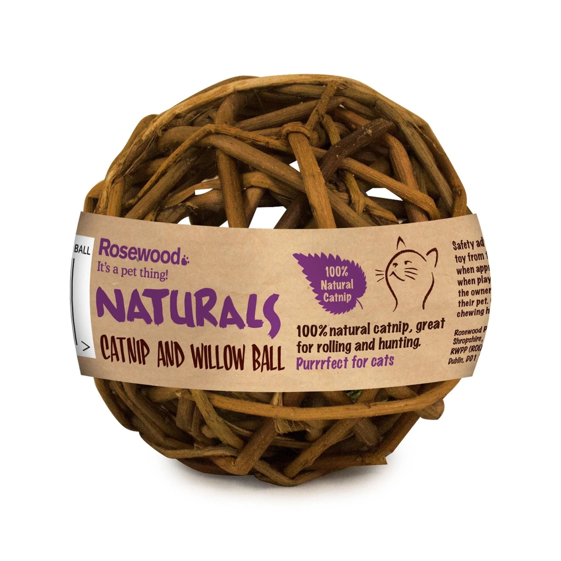 Naturals for Cat Willow & Catnip Ball | Luxury Home Accessories | Heulog Glow