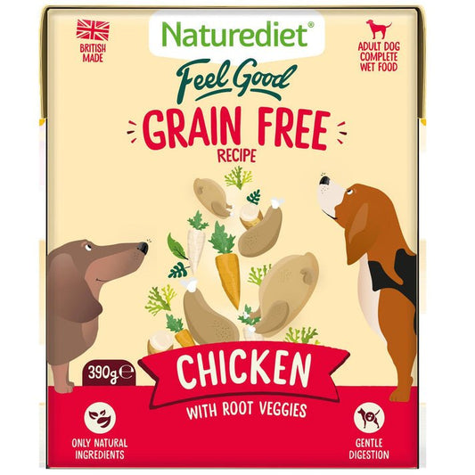 Naturediet Feel Good Grain Free Chicken 390g | Luxury Home Accessories | Heulog Glow