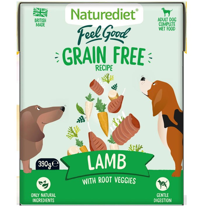 Naturediet Feel Good Grain Free Lamb 390g | Luxury Home Accessories | Heulog Glow