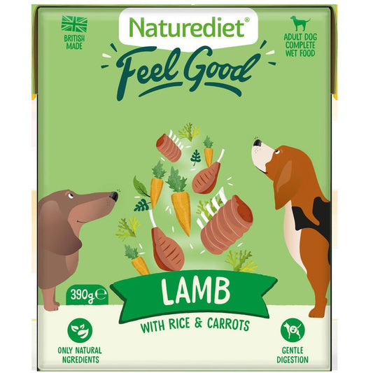 Naturediet Feel Good Lamb 390g | Luxury Home Accessories | Heulog Glow