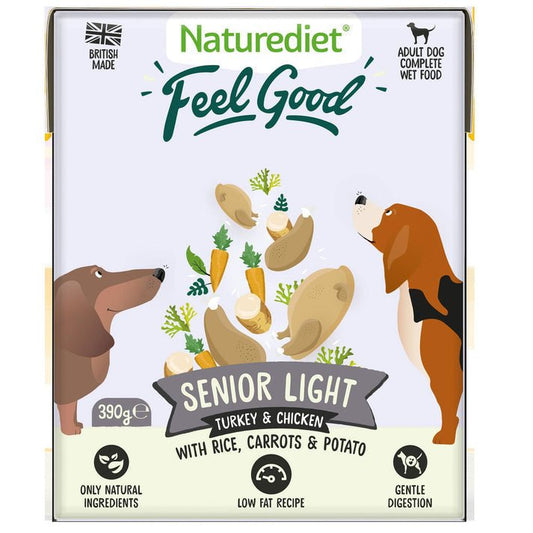Naturediet Feel Good Senior Light 390g | Luxury Home Accessories | Heulog Glow