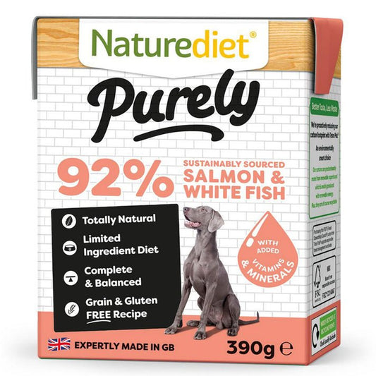 Naturediet Purely Salmon & White Fish 390g | Luxury Home Accessories | Heulog Glow