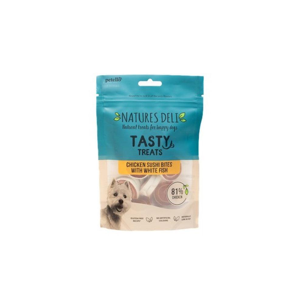 Natures Deli Chicken and Fish Sushi Bites 100g | Luxury Home Accessories | Heulog Glow