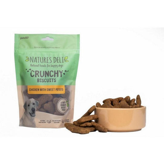 Natures Deli Crunchy Biscuit Chicken With Sweet Potato 225g | Luxury Home Accessories | Heulog Glow