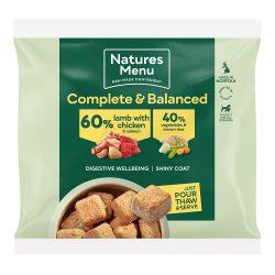Natures Menu 60/40 Lamb & Chicken Nuggets Frozen, 1kg | Luxury Home Accessories | Heulog Glow