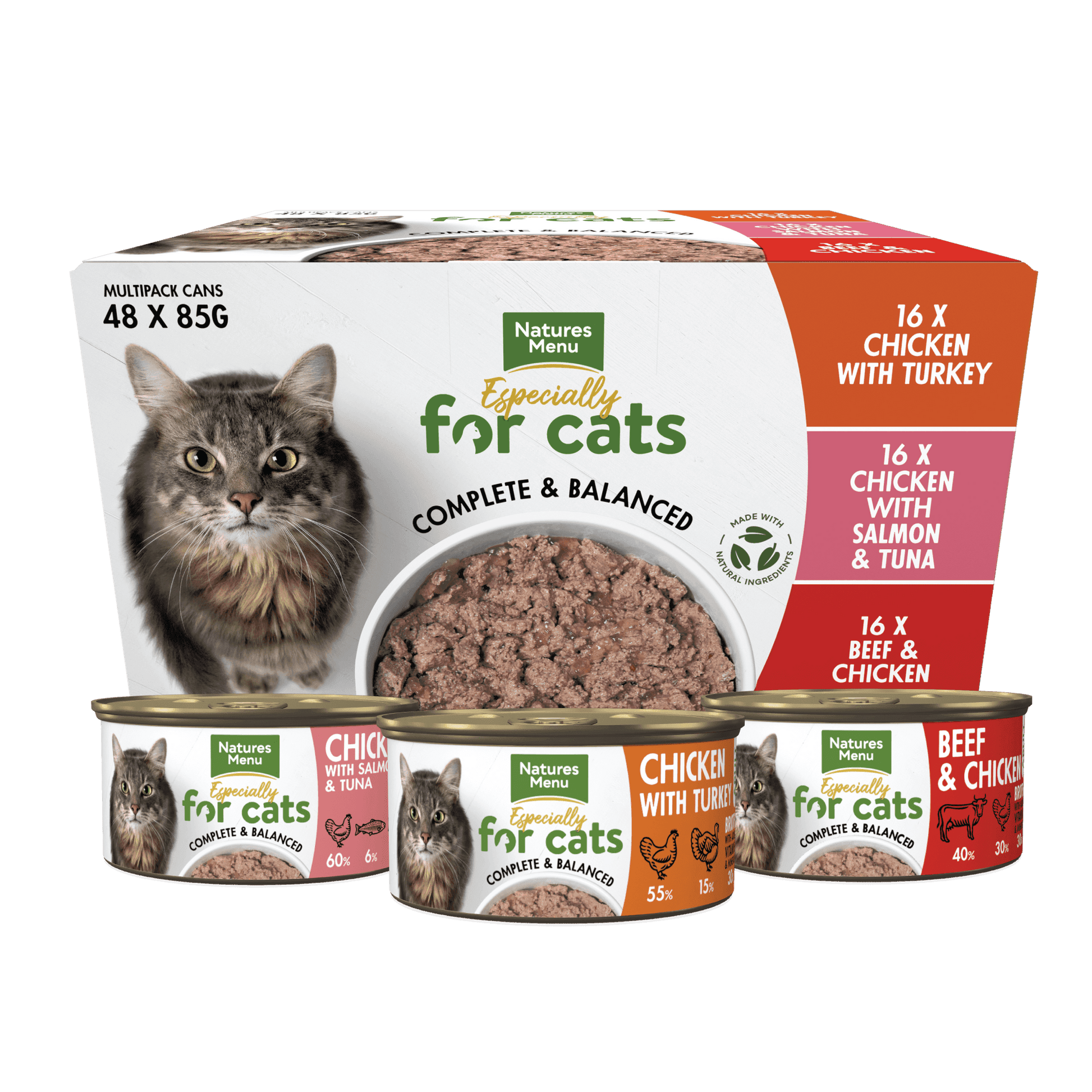 Natures Menu Cat Multipack Tins 48x85g | Luxury Home Accessories | Heulog Glow