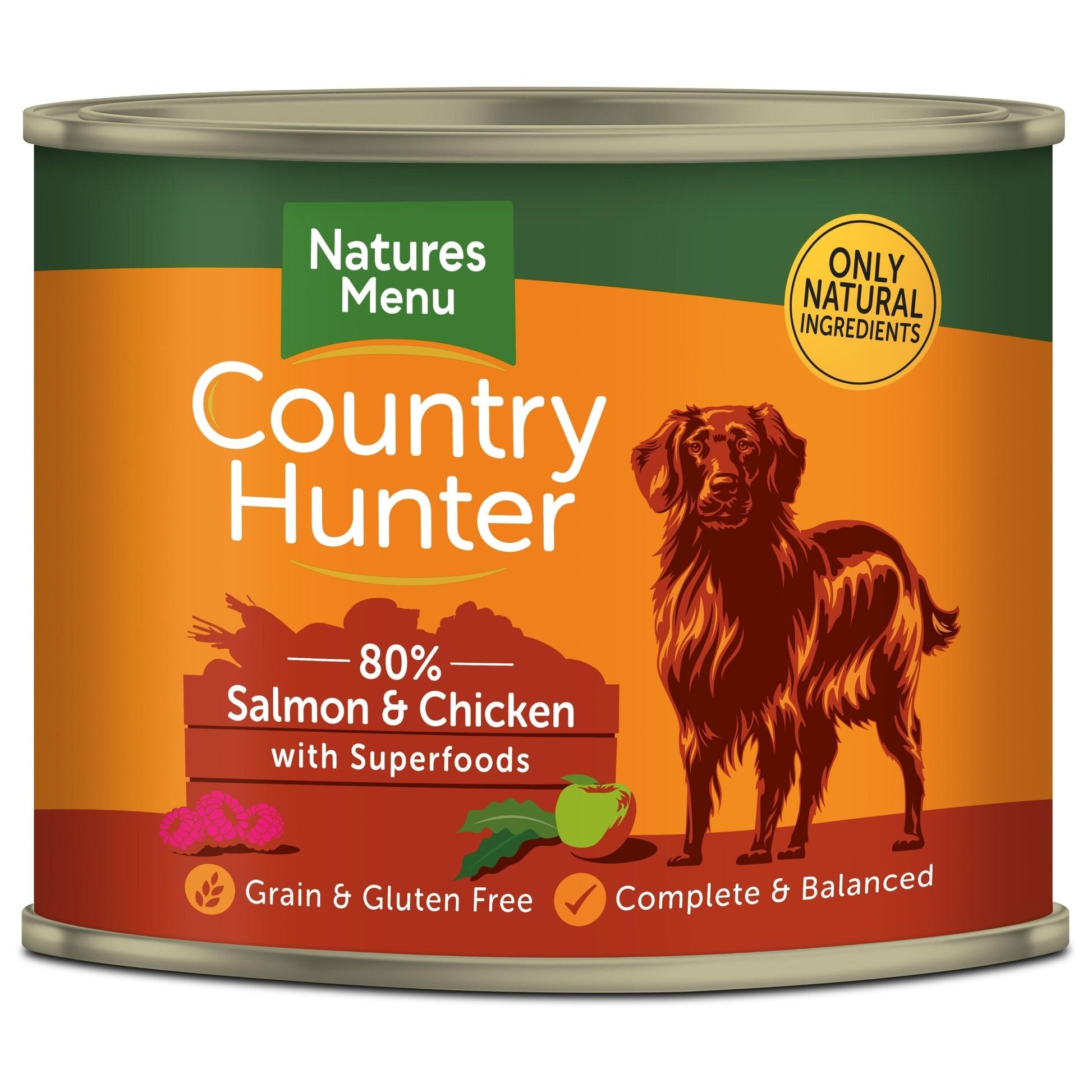 Natures Menu Country Hunter Dog Tins Sal&C 6x600g | Luxury Home Accessories | Heulog Glow