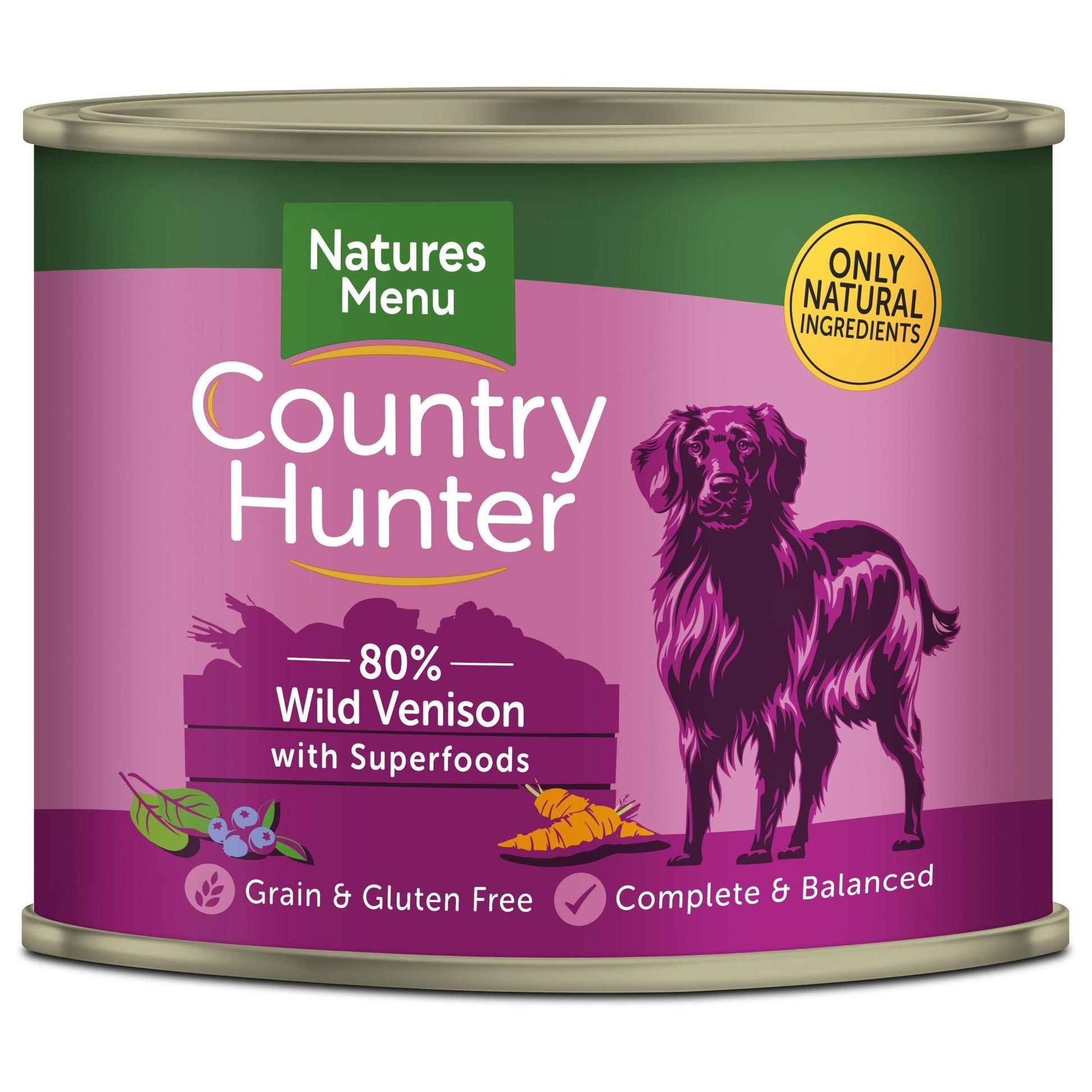 Natures Menu Country Hunter Dog Tins Venis 6x600g | Luxury Home Accessories | Heulog Glow