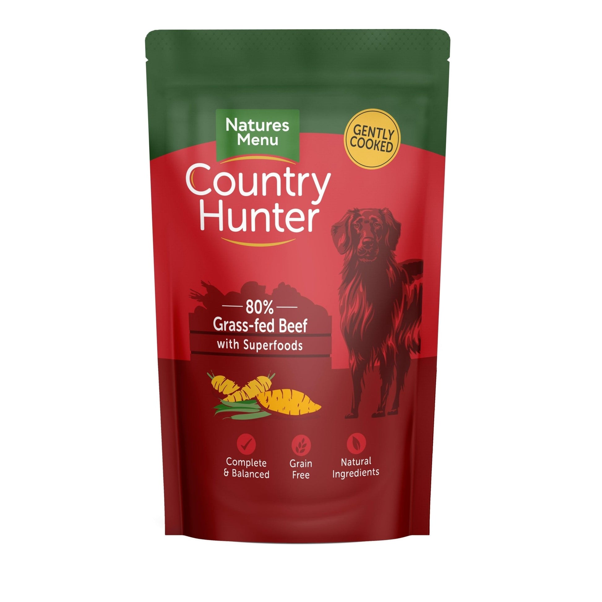 Natures Menu Country Hunter Grass Grazed Beef Dog Food 18 x 150g | Luxury Home Accessories | Heulog Glow
