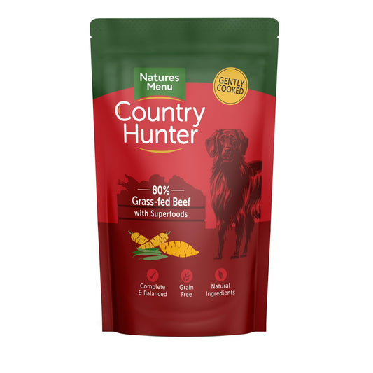 Natures Menu Country Hunter Grass Grazed Beef Dog Food 18 x 150g | Luxury Home Accessories | Heulog Glow
