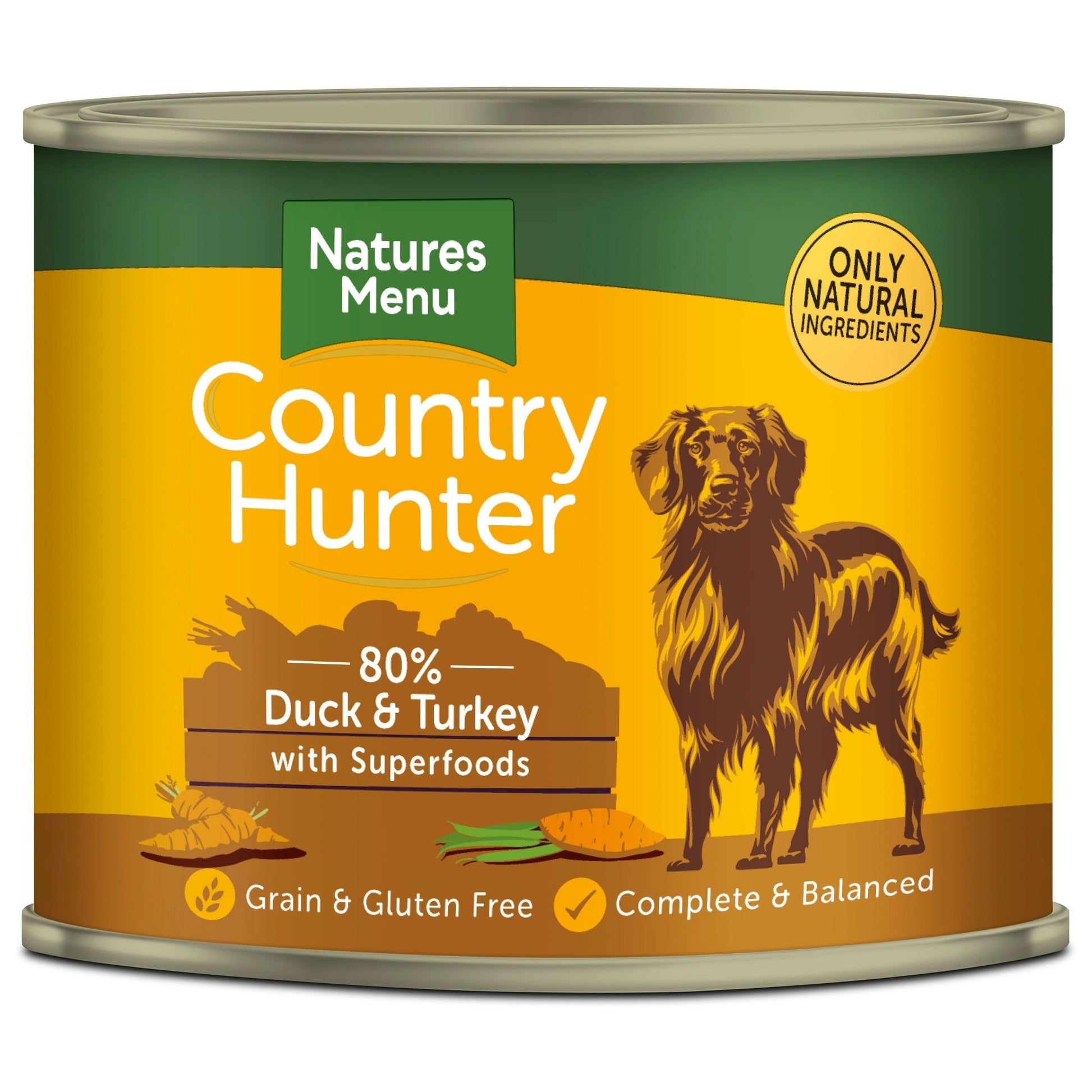 Natures Menu Ctry Hunter Dog Tins Dck&T 6x600g | Luxury Home Accessories | Heulog Glow