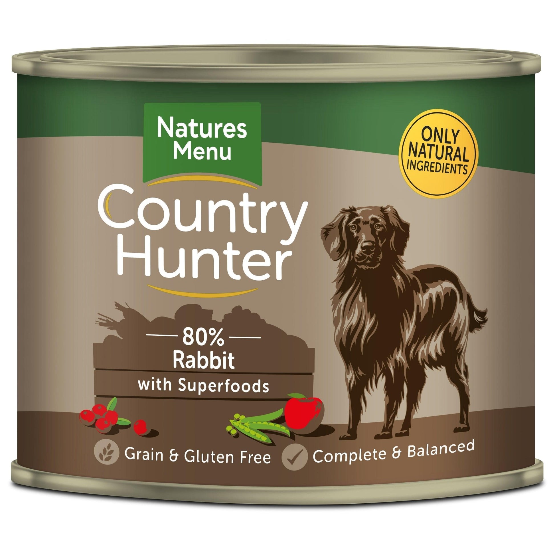 Natures Menu Ctry Hunter Dog Tins Rabbi 6x600g | Luxury Home Accessories | Heulog Glow