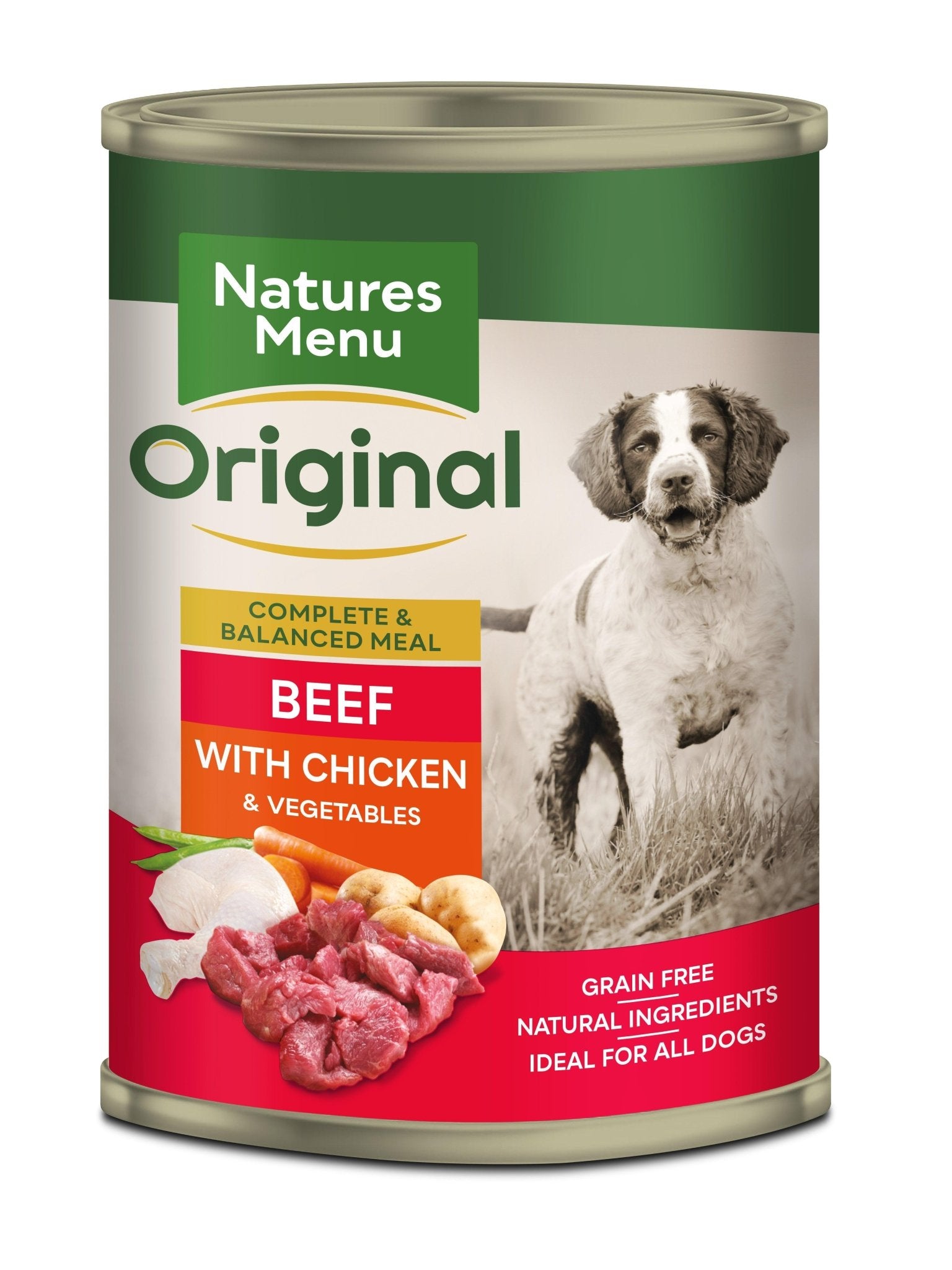 Natures Menu Dog Tins Beef & Chicken 12x400g | Luxury Home Accessories | Heulog Glow