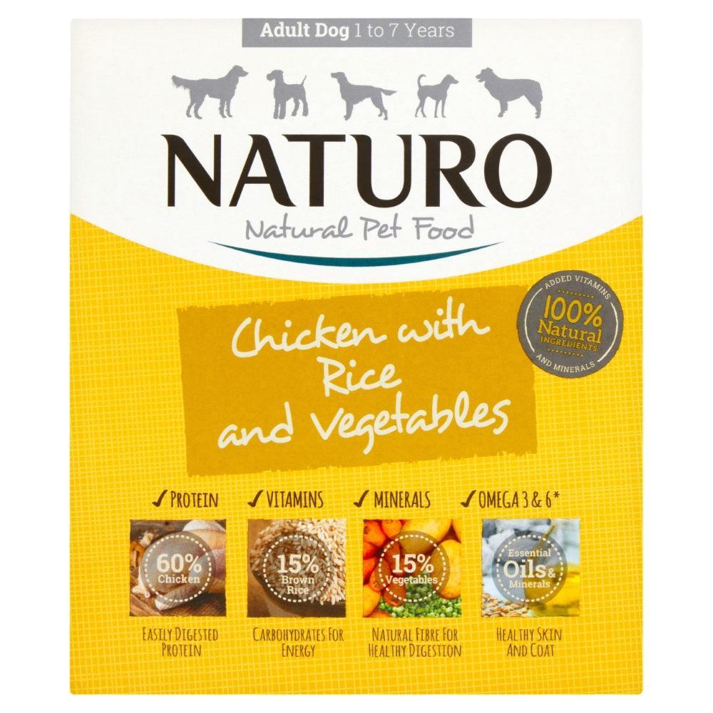 Naturo Adult Chicken with Rice & Veg Tray 400g | Luxury Home Accessories | Heulog Glow