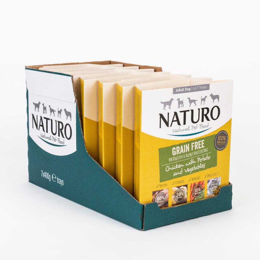 Naturo Adult Grain Free Chicken with Potato & Veg Tray 400g | Luxury Home Accessories | Heulog Glow