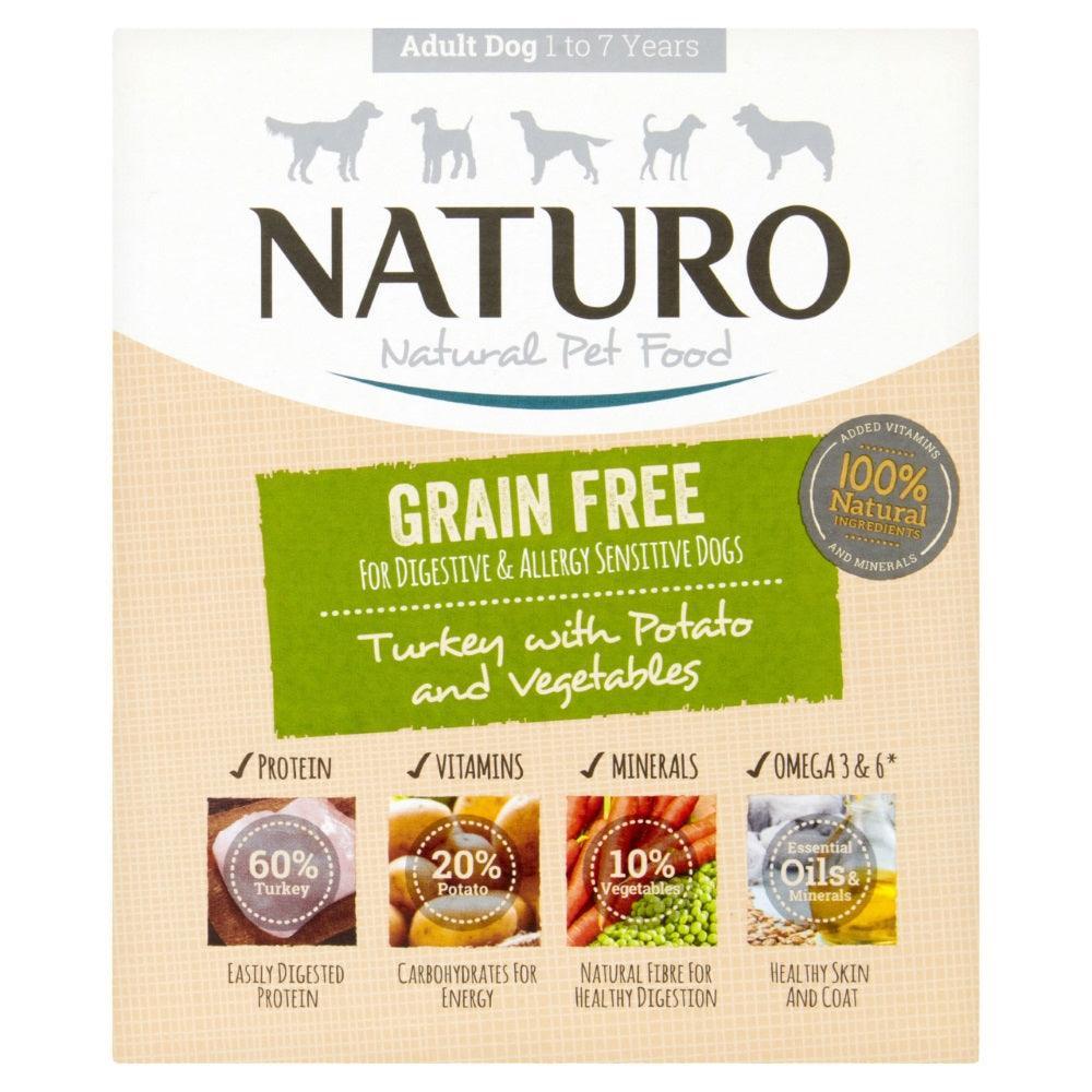 Naturo Adult Grain Free Turkey with Potato & Veg Tray 400g | Luxury Home Accessories | Heulog Glow