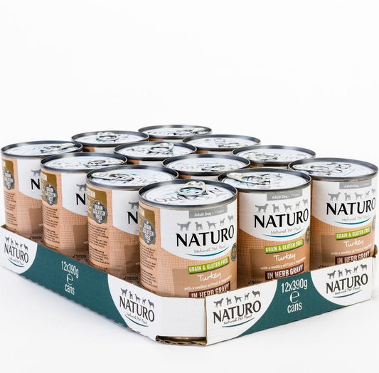 Naturo Adult Grain & Gluten Free Turkey in Herb Gravy Tin 390G | Luxury Home Accessories | Heulog Glow
