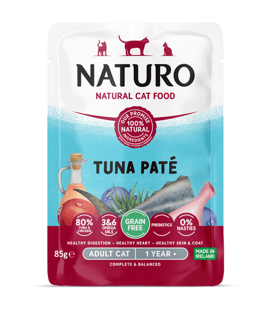 Naturo Cat Tuna Paté Pouch 85g x 8 | Luxury Home Accessories | Heulog Glow