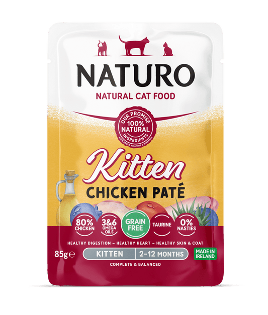 Naturo Kitten Chicken Paté Pouch 85g | Luxury Home Accessories | Heulog Glow